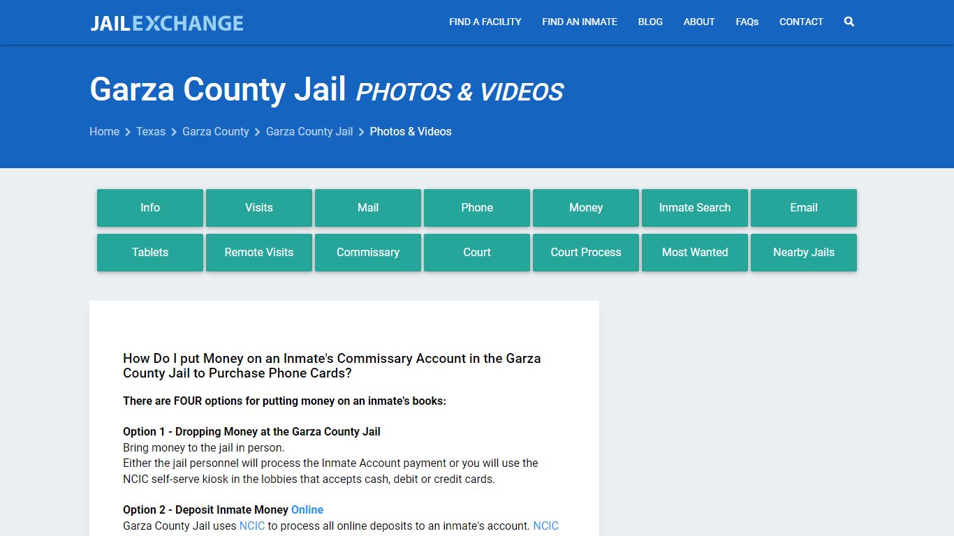 Photos & Videos - Garza County Jail, TX - Jail Exchange